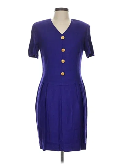 Pre-owned Donna Ricco Casual Dress In Blue