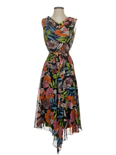 Pre-owned Donna Ricco Casual Dress In Brown