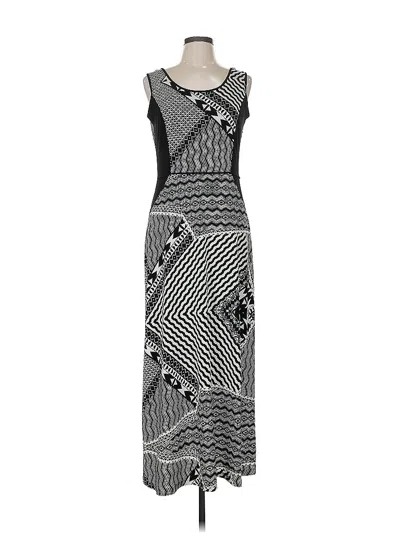 Pre-owned Donna Ricco Casual Dress In Gray