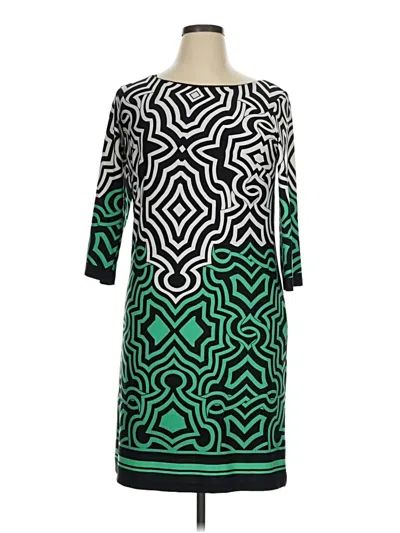 Pre-owned Donna Ricco Casual Dress In Green