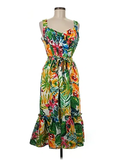 Pre-owned Donna Ricco Casual Dress In Green