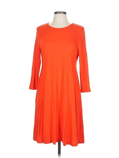Pre-owned Donna Ricco Casual Dress In Orange