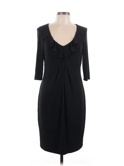 Pre-owned Donna Ricco Cocktail Dress In Black