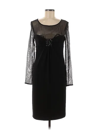 Pre-owned Donna Ricco Cocktail Dress In Black