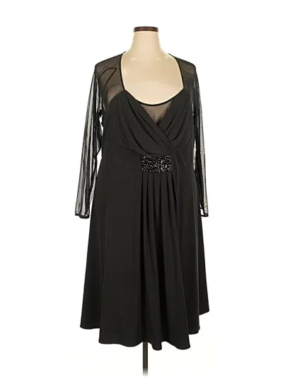 Pre-owned Donna Ricco Cocktail Dress In Black