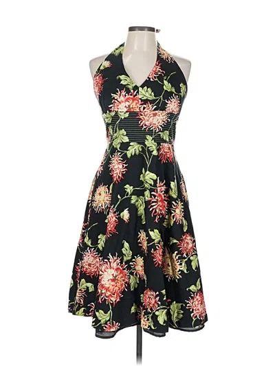 Pre-owned Donna Ricco Cocktail Dress In Black