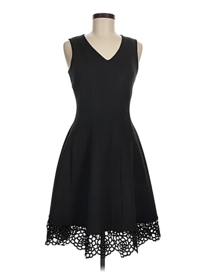 Pre-owned Donna Ricco Cocktail Dress In Black