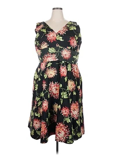 Pre-owned Donna Ricco Cocktail Dress In Black