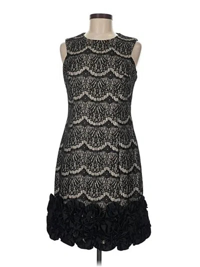 Pre-owned Donna Ricco Cocktail Dress In Black