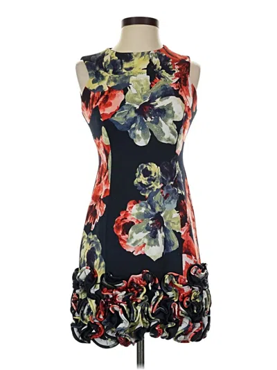 Pre-owned Donna Ricco Cocktail Dress In Black