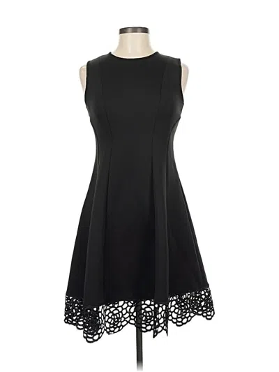 Pre-owned Donna Ricco Cocktail Dress In Black