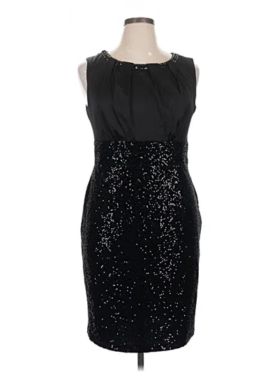 Pre-owned Donna Ricco Cocktail Dress In Black