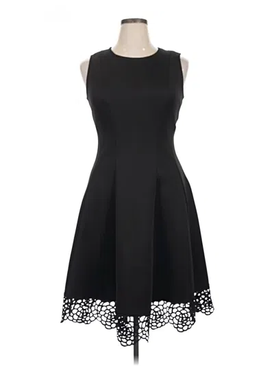 Pre-owned Donna Ricco Cocktail Dress In Black