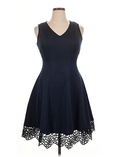 Pre-owned Donna Ricco Cocktail Dress In Black