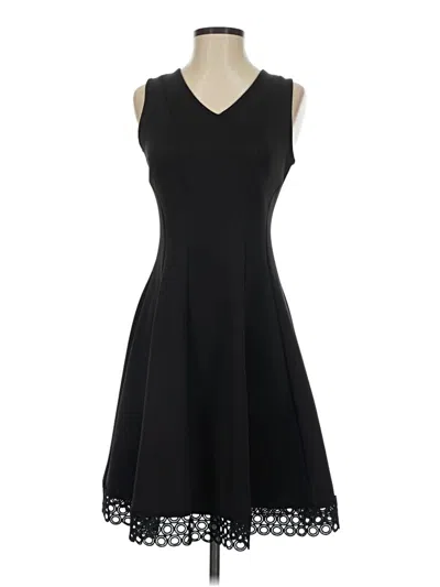 Pre-owned Donna Ricco Cocktail Dress In Black