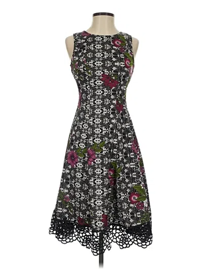 Pre-owned Donna Ricco Cocktail Dress In Black