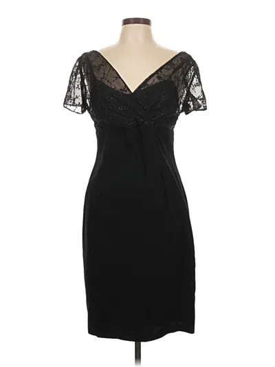 Pre-owned Donna Ricco Cocktail Dress In Black