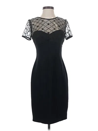 Pre-owned Donna Ricco Cocktail Dress In Black