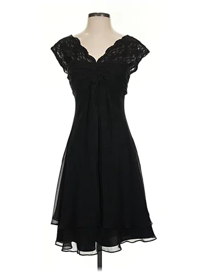 Pre-owned Donna Ricco Cocktail Dress In Black