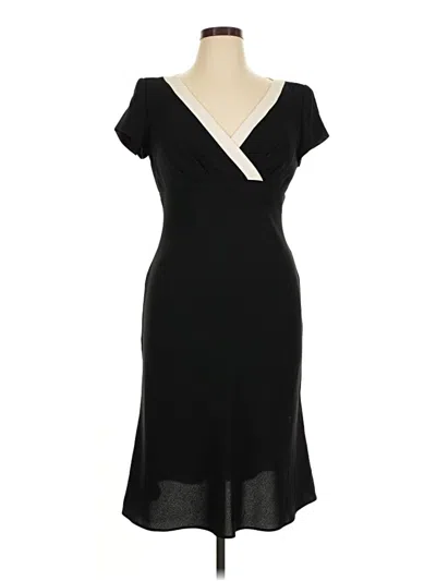 Pre-owned Donna Ricco Cocktail Dress In Black