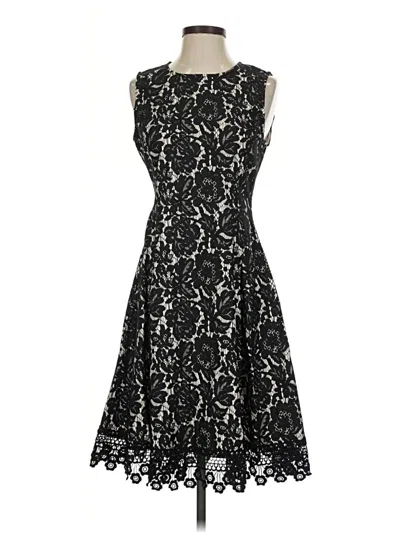Pre-owned Donna Ricco Cocktail Dress In Black