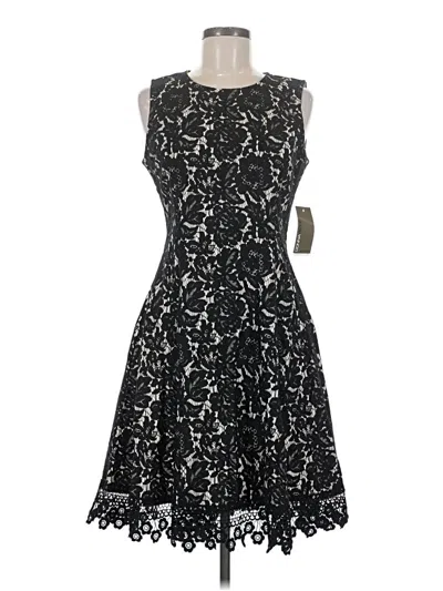 Pre-owned Donna Ricco Cocktail Dress In Black
