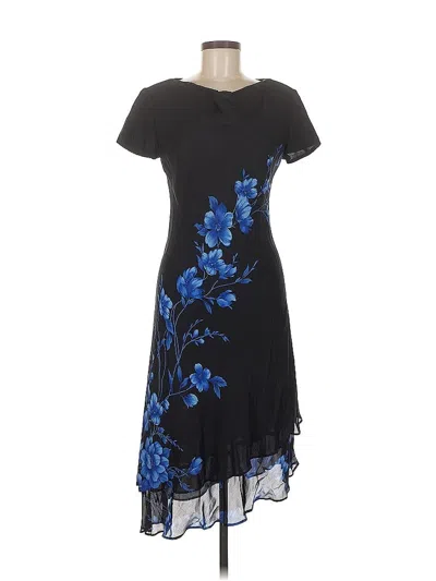 Pre-owned Donna Ricco Cocktail Dress In Blue