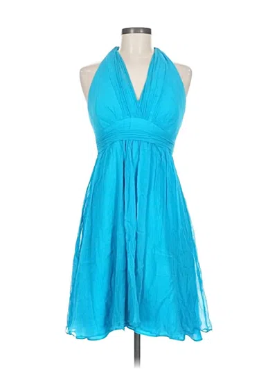 Pre-owned Donna Ricco Cocktail Dress In Blue