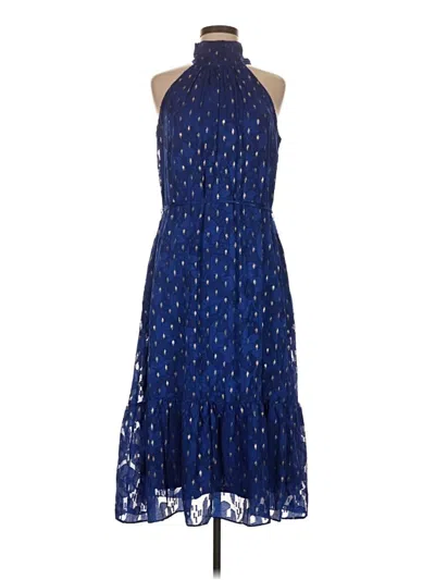 Pre-owned Donna Ricco Cocktail Dress In Blue