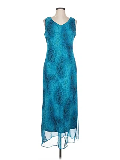 Pre-owned Donna Ricco Cocktail Dress In Blue