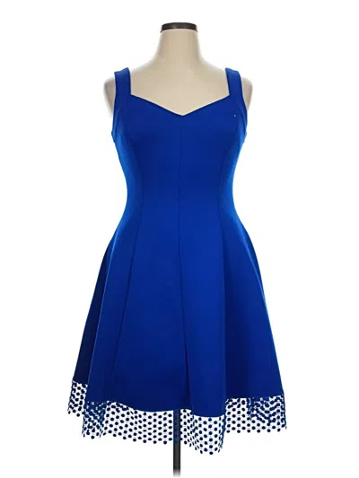 Pre-owned Donna Ricco Cocktail Dress In Blue