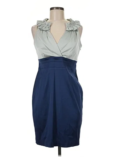 Pre-owned Donna Ricco Cocktail Dress In Blue