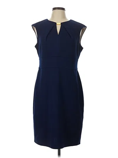 Pre-owned Donna Ricco Cocktail Dress In Blue