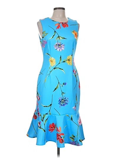 Pre-owned Donna Ricco Cocktail Dress In Blue