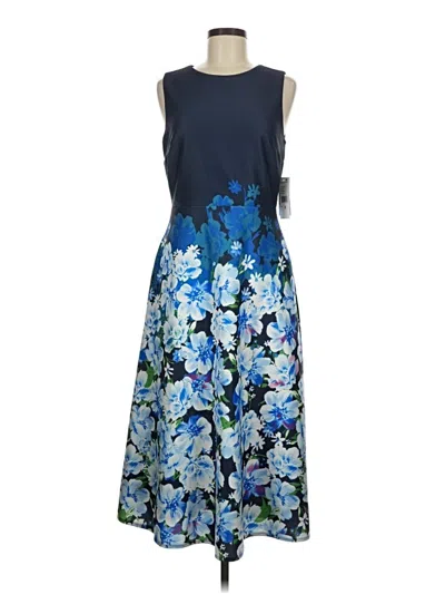 Pre-owned Donna Ricco Cocktail Dress In Blue