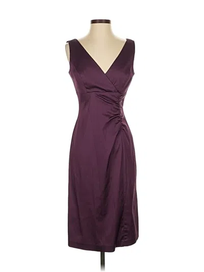 Pre-owned Donna Ricco Cocktail Dress In Burgundy