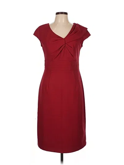 Pre-owned Donna Ricco Cocktail Dress In Burgundy