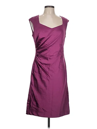 Pre-owned Donna Ricco Cocktail Dress In Burgundy