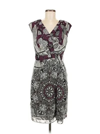 Pre-owned Donna Ricco Cocktail Dress In Gray