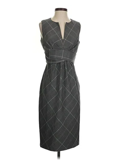 Pre-owned Donna Ricco Cocktail Dress In Gray
