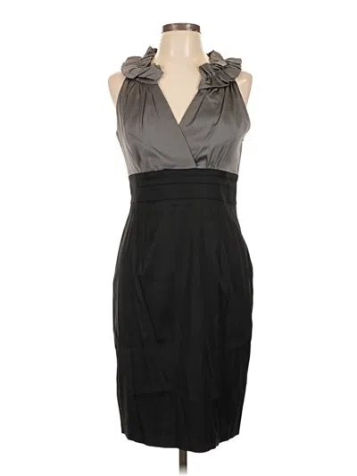 Pre-owned Donna Ricco Cocktail Dress In Gray