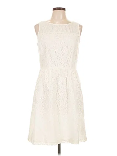 Pre-owned Donna Ricco Cocktail Dress In Ivory