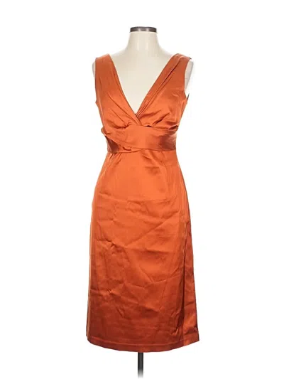 Pre-owned Donna Ricco Cocktail Dress In Orange