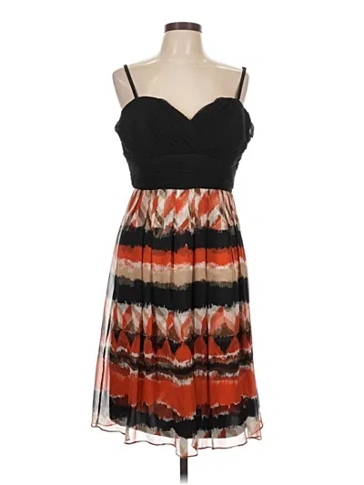Pre-owned Donna Ricco Cocktail Dress In Orange