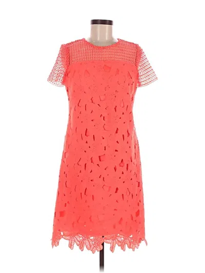 Pre-owned Donna Ricco Cocktail Dress In Orange