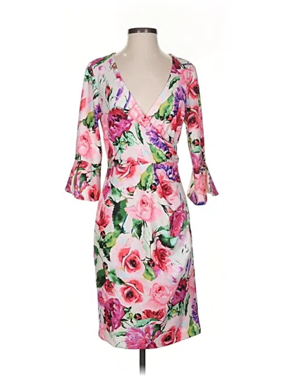 Pre-owned Donna Ricco Cocktail Dress In Pink