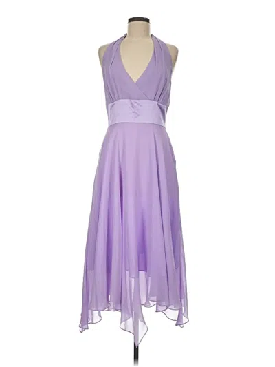 Pre-owned Donna Ricco Cocktail Dress In Purple