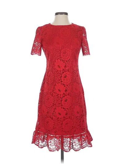 Pre-owned Donna Ricco Cocktail Dress In Red