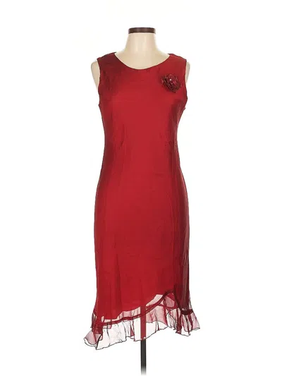 Pre-owned Donna Ricco Cocktail Dress In Red