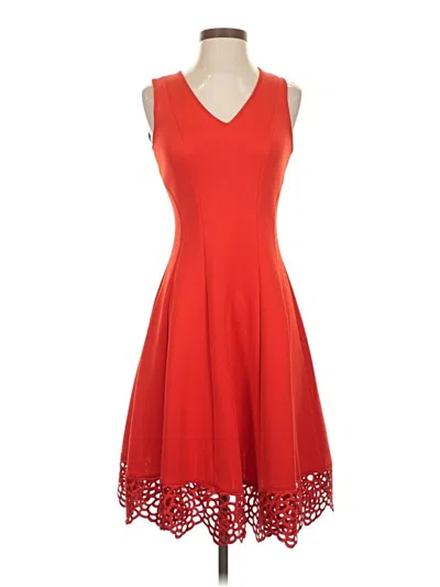Pre-owned Donna Ricco Cocktail Dress In Red